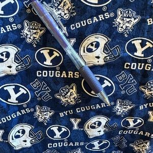 Navy Blue B.Y.U. Cougars / Helmet Fabric!